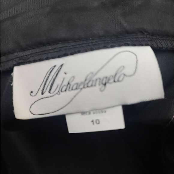 Vintage 90s Black Grunge Maxi Skirt High Waisted High Slit - Picture 7 of 15